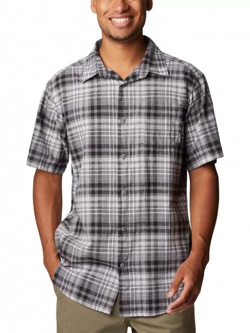 Columbia Under Exposure YD Short Sleeve Shirt férfi rövid ujjú ing szürke színben 2