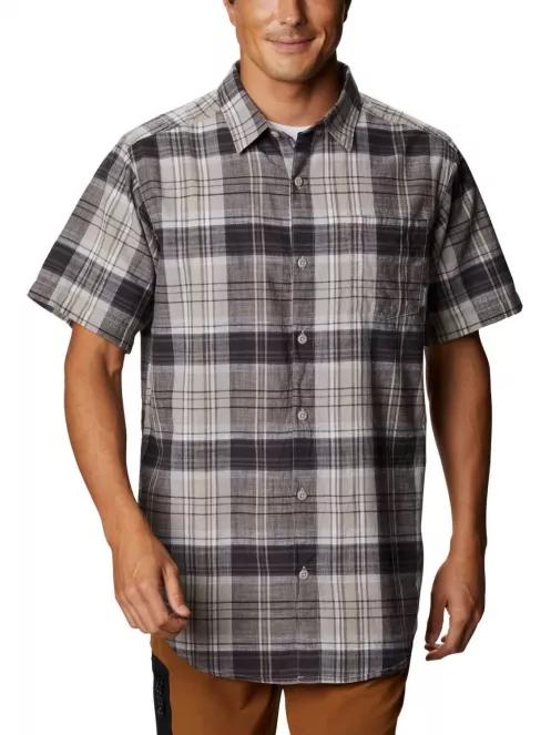Columbia Under Exposure YD Short Sleeve Shirt férfi rövid ujjú ing szürke színben 2