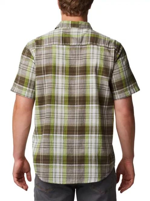 Columbia Under Exposure YD Short Sleeve Shirt férfi rövid ujjú ing zöld színben 4