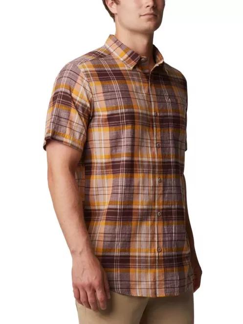 Columbia Under Exposure YD Short Sleeve Shirt férfi rövid ujjú ing piros színben 3