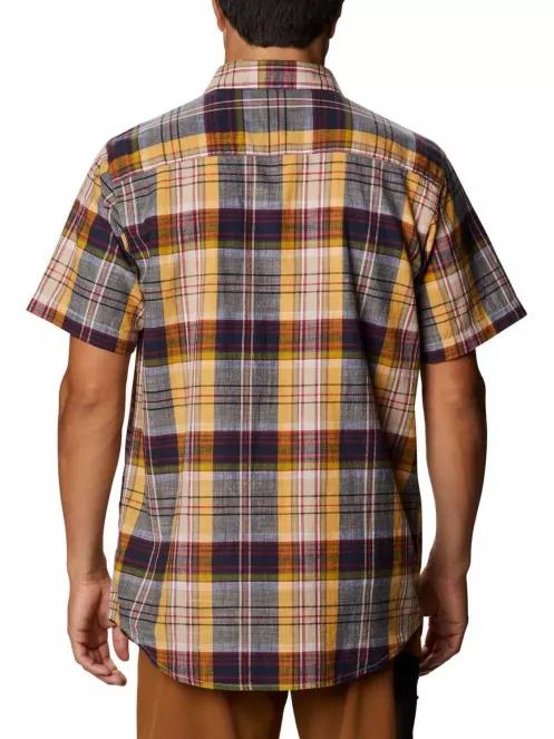 Columbia Under Exposure YD Short Sleeve Shirt férfi rövid ujjú ing sárga színben 4