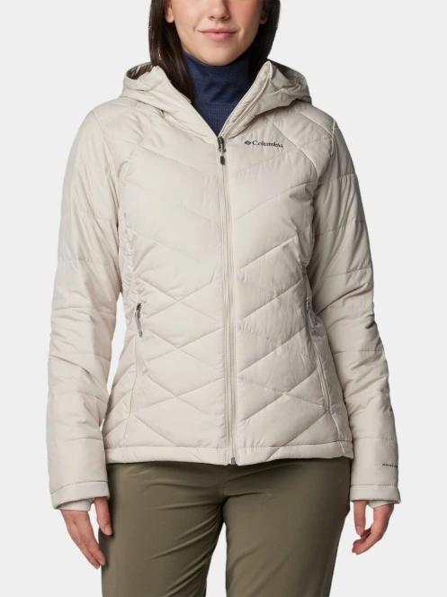 Columbia Heavenly Hooded Jacket női steppelt átmeneti kabát homok színben 2