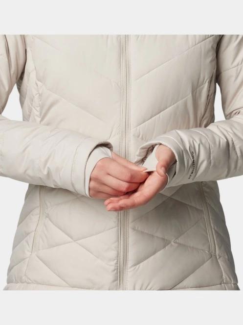 Columbia Heavenly Hooded Jacket női steppelt átmeneti kabát homok színben 7