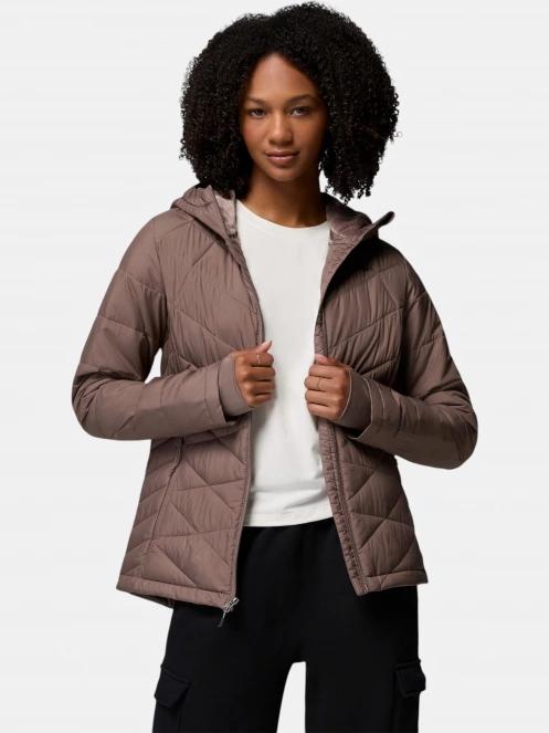 Columbia Heavenly Hooded Jacket női átmeneti kabát barna színben 6