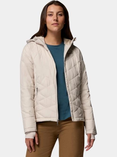 Columbia Heavenly Hooded Jacket női átmeneti kabát homok színben 5