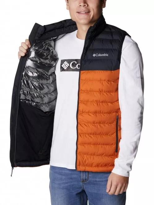 Columbia Powder Lite Vest férfi mellény narancssárga színben 5