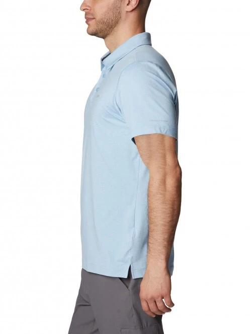 Columbia Tech Trail Polo férfi galléros póló kék színben 3