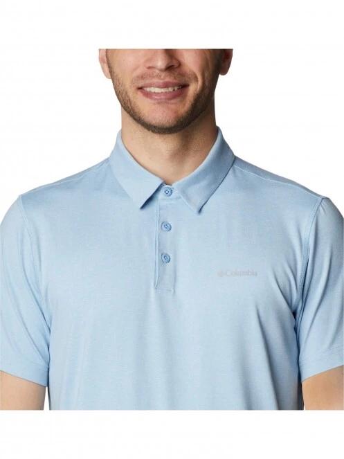 Columbia Tech Trail Polo férfi galléros póló kék színben 5