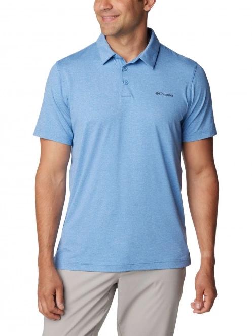 Columbia Tech Trail Polo férfi galléros póló világoskék színben 2