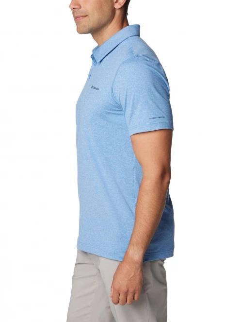 Columbia Tech Trail Polo férfi galléros póló világoskék színben 3