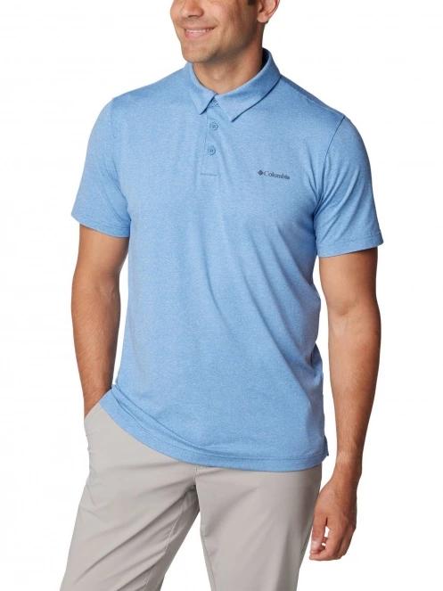 Columbia Tech Trail Polo férfi galléros póló világoskék színben 5