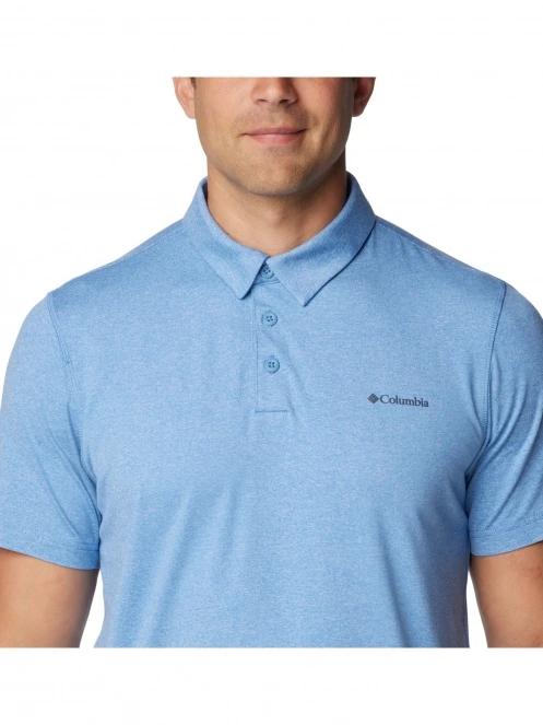 Columbia Tech Trail Polo férfi galléros póló világoskék színben 6