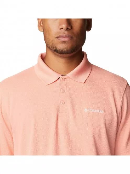 Columbia Utilizer Polo férfi galléros póló rózsaszín színben 5