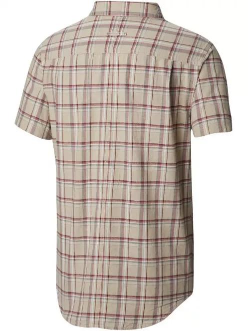 Columbia Leadville Ridge YD Short Sleeve Shirt férfi rövid ujjú ing barna színben 3