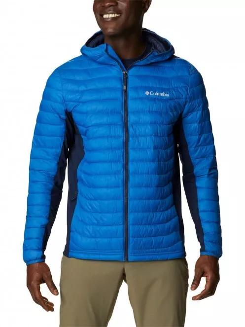 Columbia Powder Pass Hooded Jacket férfi átmeneti kabát kék színben 2
