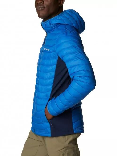 Columbia Powder Pass Hooded Jacket férfi átmeneti kabát kék színben 5