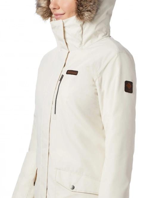 Columbia Suttle Mountain Long Insulated Jacket női télikabát homok színben 4