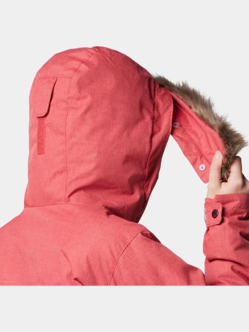 Columbia Suttle Mountain Long Insulated Jacket női télikabát piros színben 8