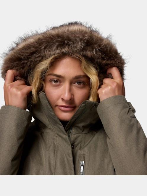 Columbia Suttle Mountain Long Insulated Jacket női télikabát zöld színben 11