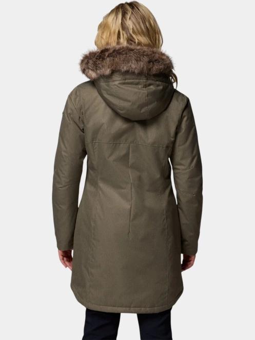 Columbia Suttle Mountain Long Insulated Jacket női télikabát zöld színben 4