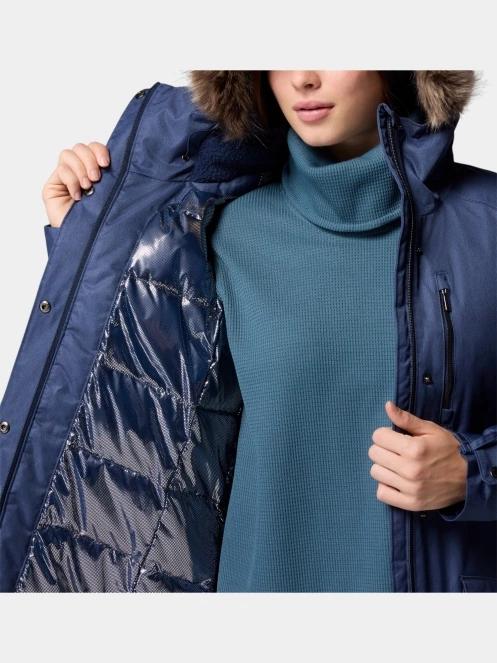 Columbia Suttle Mountain Long Insulated Jacket női télikabát sötétkék színben 5