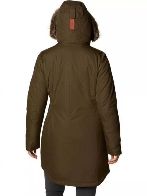 Columbia Suttle Mountain Long Insulated Jacket női télikabát zöld színben 3