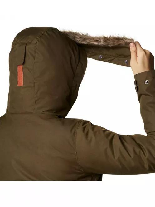 Columbia Suttle Mountain Long Insulated Jacket női télikabát zöld színben 7