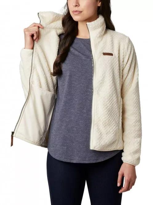 Columbia Fire Side II Sherpa Fz női polár pulóver homok színben 5