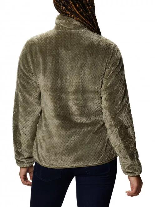 Columbia Fire Side II Sherpa Fz női polár pulóver zöld színben 3