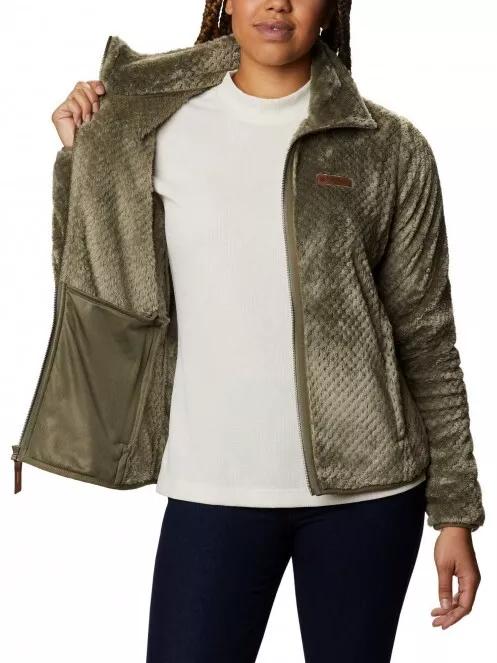 Columbia Fire Side II Sherpa Fz női polár pulóver zöld színben 5
