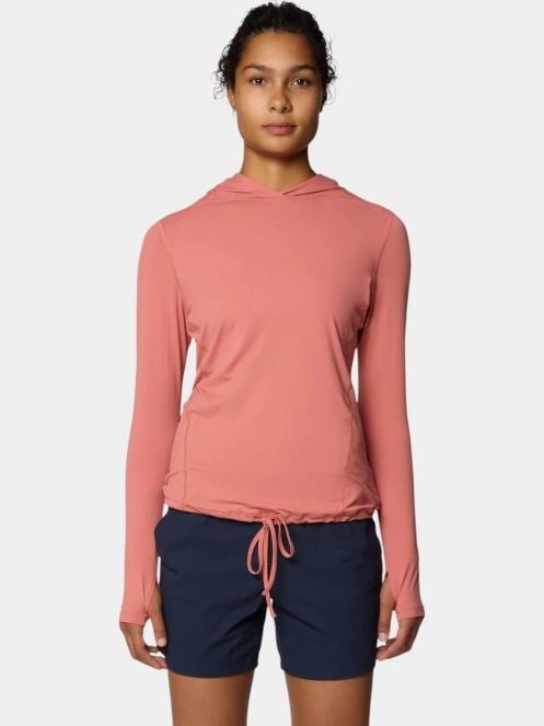 Mountain Hardwear Crater Lake Long Sleeve Hoody női hosszú ujjú sport póló piros színben 2