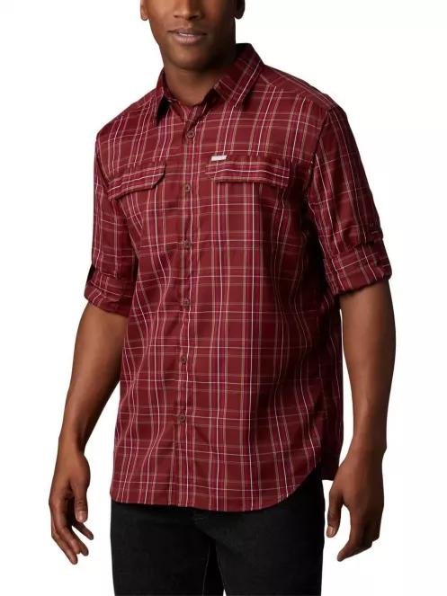 Columbia Silver Ridge 2.0 Plaid L/S Shirt férfi túraing piros színben 4