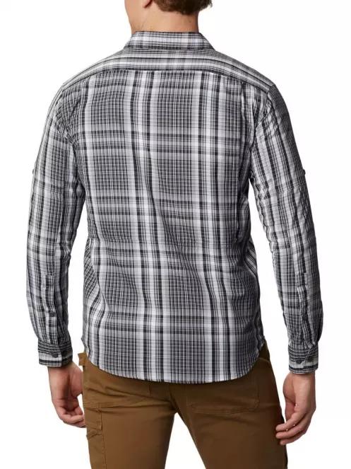 Columbia Silver Ridge 2.0 Plaid L/S Shirt férfi túraing szürke színben 3