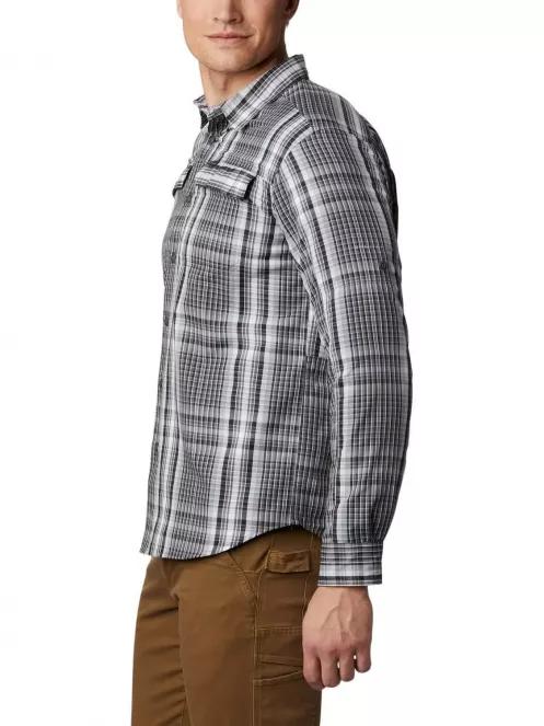 Columbia Silver Ridge 2.0 Plaid L/S Shirt férfi túraing szürke színben 4