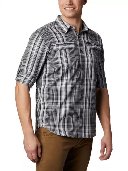 Columbia Silver Ridge 2.0 Plaid L/S Shirt férfi túraing szürke színben 5