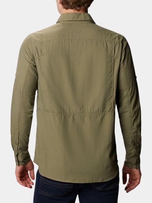 Columbia Silver Ridge 2.0 Long Sleeve Shirt férfi hosszú ujjú túraing zöld színben 4