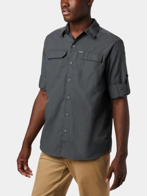 Columbia Silver Ridge2.0 Long Sleeve Shirt férfi hosszú ujjú ing szürke színben 3