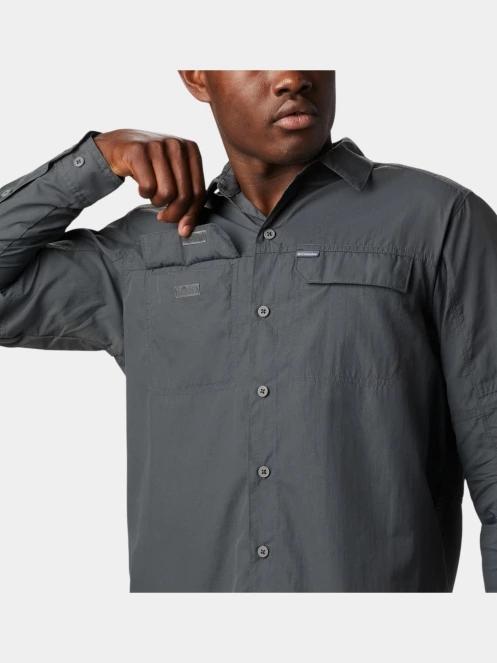 Columbia Silver Ridge2.0 Long Sleeve Shirt férfi hosszú ujjú ing szürke színben 5