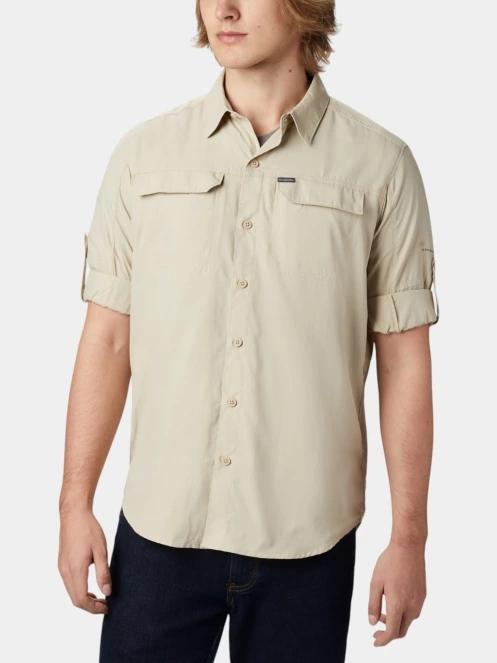 Columbia Silver Ridge2.0 Long Sleeve Shirt férfi hosszú ujjú ing homok színben 4