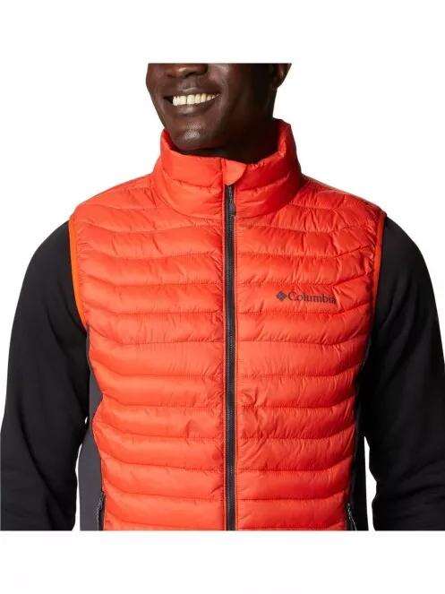 Columbia Powder Pass Vest férfi mellény narancssárga színben 5