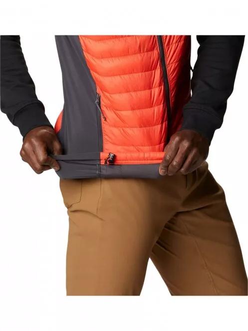 Columbia Powder Pass Vest férfi mellény narancssárga színben 6