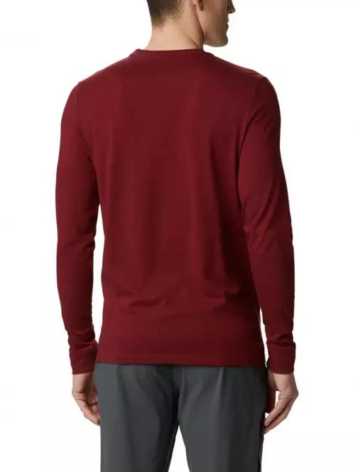 Columbia Outer Bounds LS Graphic Tee férfi hosszú ujjú póló piros színben 3