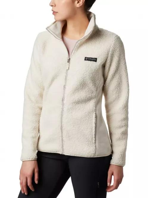 Columbia Panorama Full Zip női polár pulóver fehér színben 2