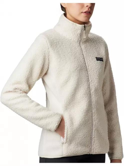 Columbia Panorama Full Zip női polár pulóver fehér színben 4