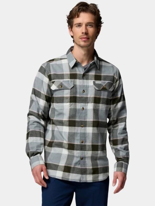 Columbia Flare Gun Stretch Flannel férfi hosszú ujjú ing zöld színben 2