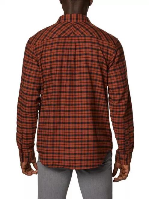 Columbia Flare Gun Stretch Flannel férfi hosszú ujjú ing barna színben 3