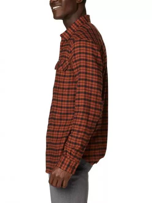 Columbia Flare Gun Stretch Flannel férfi hosszú ujjú ing barna színben 4