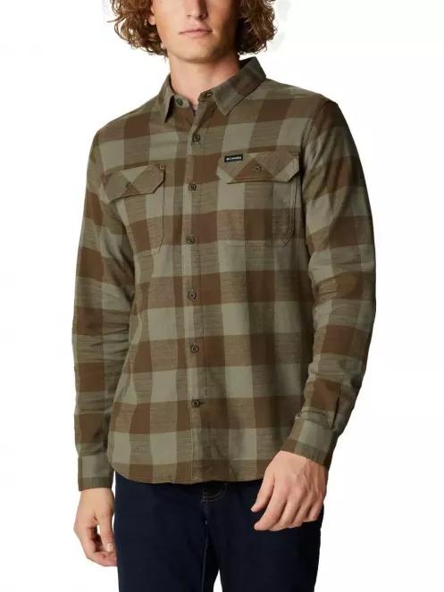 Columbia Flare Gun Stretch Flannel férfi hosszú ujjú ing zöld színben 2