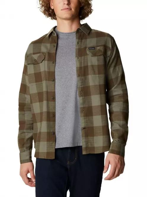 Columbia Flare Gun Stretch Flannel férfi hosszú ujjú ing zöld színben 5