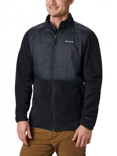 Columbia Basin Butte Fleece Full Zip férfi utcai kabát fekete színben 2